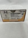 ETHICON X872H Suture, Size 3-0, 30 in. Length, Green, Polyester, Braided, 1/2 Circle, 17 mm Needle Length