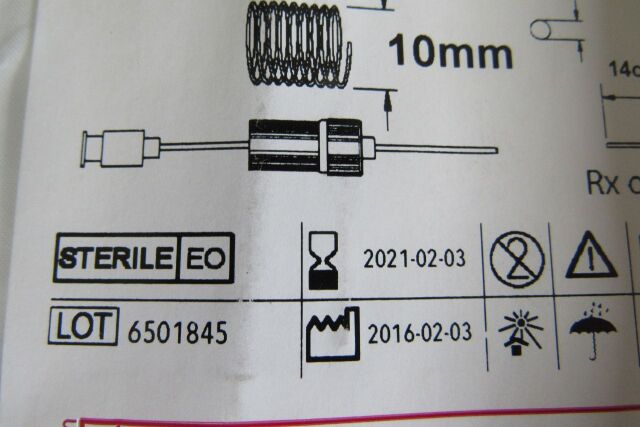 COOK MEDICAL Qty. (2) Ref: G26991 Nester Embolization Coil, 10mm, 0.035", 14cm, Exp. 02/2021