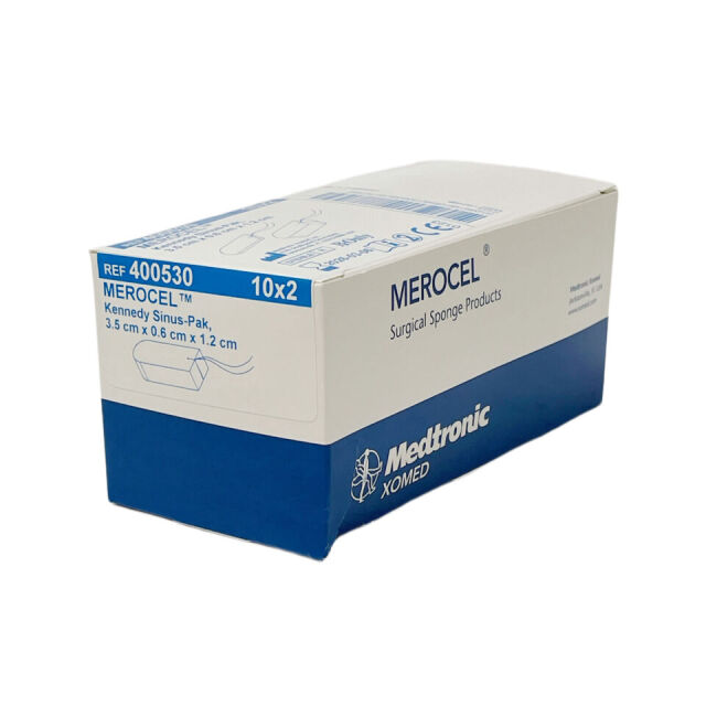 MEDTRONIC REF 400530 MEROCEL ® Surgical Sponge Products,Kennedy Sinus-Pak, 3.5 cm x 0.6 cm x 1.2 cm , Exp 2026/03