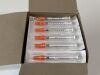 MEDLINE 2 Boxes  (100/Box) Insulin Safety Syringe  SYRSI101292   Exp.2028-10 & 2029-04  (J19) Insulin Safety Syringe