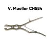 V. MUELLER CH-584 Sauerbruch rib rongeur forceps Double-action. Square jaws 12in