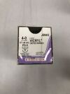 ETHICON J594G Coated Vicryl Undyed Braided Suture, Size 4-0, 18in length, PS-5 needle