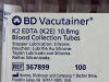 BD 2 Packs (50/Pack)  K2 EDTA (K2E) 10.8mg  367899   Exp.2024-07  (J11) K2 EDTA (K2E) 10.8mg