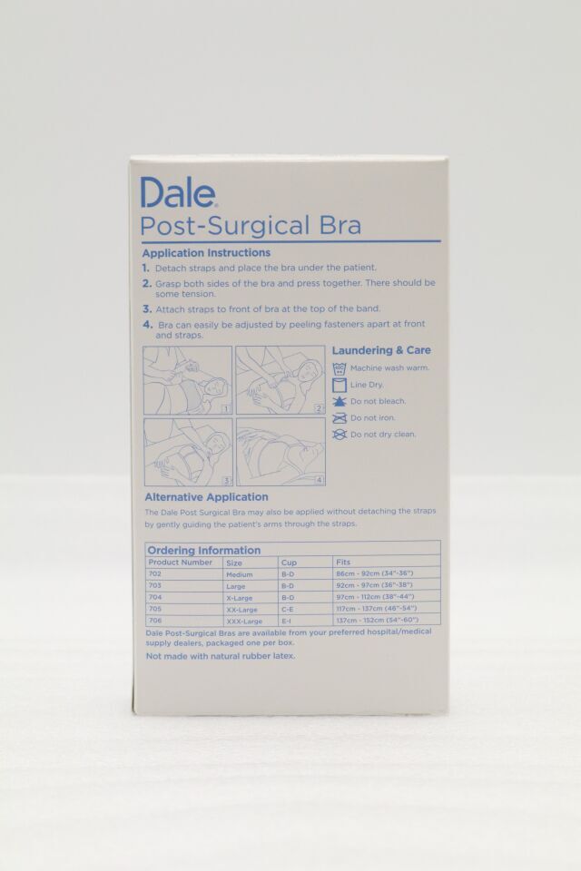 DALE 704 | | Medical Post-Surgical Bra, X-Large, Fits B-D 97-112cm (38-44")