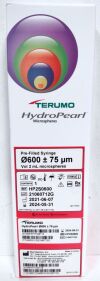 TERUMO HP2S0600 HydroPearl Microspheres Pre-Filled Syringe 0600 + 75um Vol 2mL #P1 (Expired 2024/05)