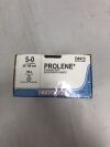 ETHICON D8413 Prolene Polypropylene Blue Monofilament Suture, Size 5-0, 24in length, RB-4 needle