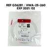 COOK MEDICAL REF G36281 / HWA-25-260 HIWIRE HYDROPHILLIC WIRE GUIDE, 0.025