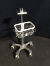 Dye Injector Monitor Stand:  Includes Basket