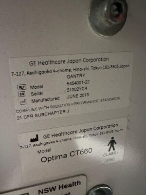 GE HEALTHCARE GE Optima 600 CT - 128 Slice CT Scanner