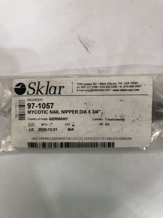 SKLAR 97-1057 Nail Nipper, Mycotic, 5-3/4"