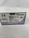 ETHICON VCP286G Coated Vicryl Plus Absorbable Braided Antibacterial Suture, Size 2-0, 54 in. Length, Ligapak Reel Needle