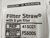 BRAUN Lot of 14 Filter Straw  415021   Exp.2026-09  (N5) Filter Straw