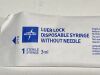 MEDLINE Lot of 58 Disposable Syringe 3mL  SYR103010   Exp.2028-10  (M49) Disposable Syringe 3mL