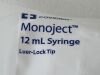 COVIDIEN Lot of 6 Monoject 12mL Syringe  1181200777T   Exp.2027-08  (L15) Monoject 12mL Syringe