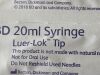 BD Lot of 80 20ml Syringe  303310  Exp.2026-01  (L13/T14) 20ml Syringe