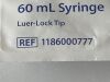 COVIDIEN Lot of 100 Monoject 60mL Syringe  1186000777  (L16) Monoject 60mL Syringe