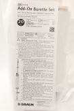 B BRAUN 470118 | | LOT OF 10 | (HALF CASE, NO BOX) SET, BURETTE, CARESITE ADD-ON