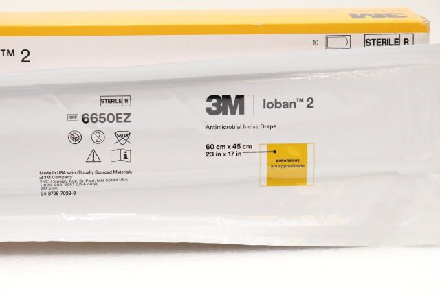 3M 6650EZ | | BOX OF 10 | Ioban 2 Antimicrobial Incise Drape 60 cm x 45 cm