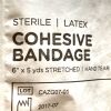 PREMIER PRO REF 8986, COHESIVE BANDAGE, 6"X5 YDS STRETCHED HANND TEAR, 6" TAN, EXP 2020-06, BOX OF 12
