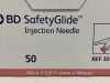 BD Box of 50 SafetyGlide Injection Needle  305918   Exp.2028-01  (Y7) SafetyGlide Injection Needle