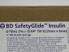 BD Box of 100 SafetyGlide Insulin  328449   Exp.2027-05  (Y7) SafetyGlide Insulin