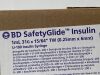 BD Box of 100 SafetyGlide Insulin  328446   Exp.2026-07  (Y6) SafetyGlide Insulin
