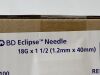 BD 2 Boxes (100/Box)Eclipse Needle  305766   Exp.2025-11  (Y5) Eclipse Needle