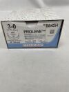 ETHICON 8842H Prolene Non-Absorbable Monofilament Polypropylene Suture, Size 3-0, 36 in. Length, MH Needle