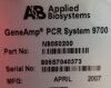 APPLIED BIOSYSTEMS 9700 GENEAMP PCR SYSTEM