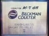 BECKMAN COULTER Ac T ANALYZER