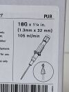 BRAUN Box of 50 Introcan Safety IV Catheter 18G x 1.25" PUR, Straight    Exp.2028-12 & 2029-01  (Y20) Introcan Safety