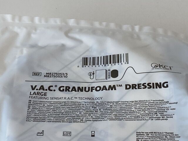 KCI V.A.C. Granufoam Dressing  M8275053   Exp.2027-01  (Y18/Y58) V.A.C. Granufoam Dressing