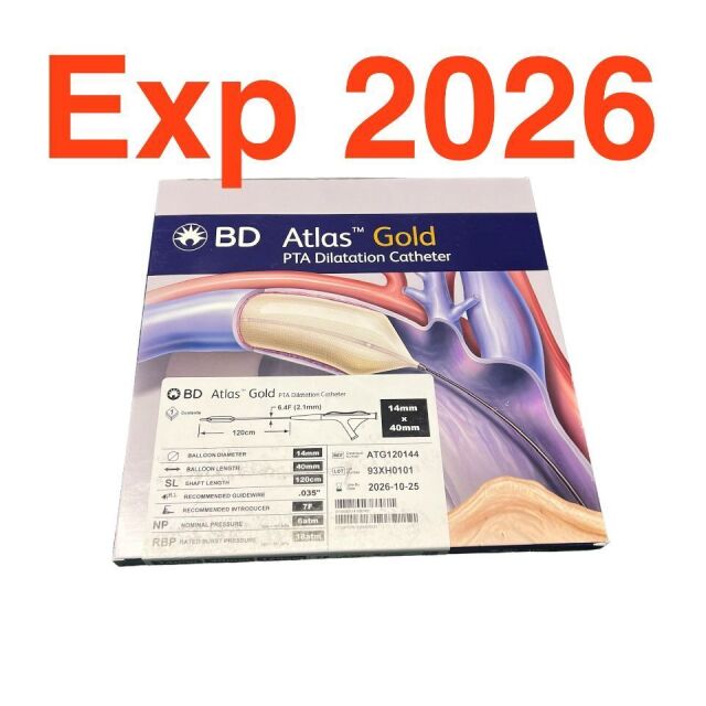 BARD ATG120144 Atlas Gold PTA Dilation Catheter