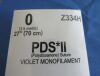 ETHICON Box of 36, Ref: Z334H PDS Violet Monofilament (Polydioxanone), Absorbable Synthetic Surgical Suture Exp. 10/2025 Sutures
