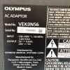 OLYMPUS REF VEK0N56, AC Adaptor for Monitor Power Supply