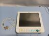 GE Datex Anesthesia Flat Panel Monitor w/ K-ANEB-00, K-ICUB-00 Command Bar & Power Supply WSZ191M Anesthesia Monitor
