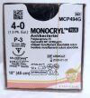 ETHICON MCP494G , 4-0 18" MONOCRYL PLUS ANTIBACTERIAL IRGACARE MP (POLIGLECAPRONE 25) SUTURE UNDYED MONOFILAMENT P-3 (BOX/12) 2026/01/31 Sutures