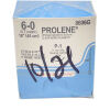ETHICON REF 8606G PROLENE (Polypropylene) Suture, 6-0 (0.7 metric) 18" (45 cm), P-1, EXP 2021/10
