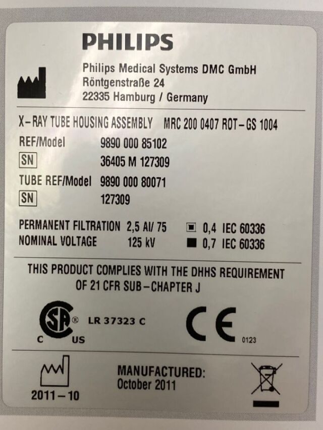 PHILIPS Allura Xper FD20 Cath Lab