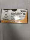 ETHICON X588H Ethibond Excel Green Coated Polyester Braided Suture, Size 3-0, 36in length, BB needle