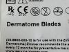 ZIMMER Dermatome Blades  00-8800-000-10  Exp.2028-10  (Y48) Dermatome Blades