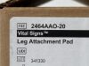 VYAIRE Box of 50 Leg Attachment Pad  2464AAO-20  Exp.2024-07  (Y47) Leg Attachment Pad