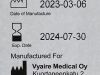 VYAIRE Box of 50 Leg Attachment Pad  2464AAO-20  Exp.2024-07  (Y47) Leg Attachment Pad