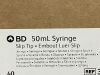 BD 2 Boxes (40/Box) 50mL Syringe  309654  Exp.2028-10  (Y38) 50mL Syringe