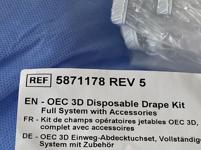 TIDI OEC 3D Disposable Drape Kit  5871178  Exp.2026-12 & 2027-05  (Y27) OEC 3D Disposable Drape Kit