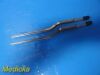 UNBRANDED 2X  Bipolar Forceps; 10" 1mm Tip; Central Guide; Non-Insulated
