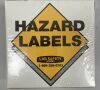 BRADY 536LS Hazardous Material Label, 0.875x0.875, Black, Blue, Red, Yellow on White