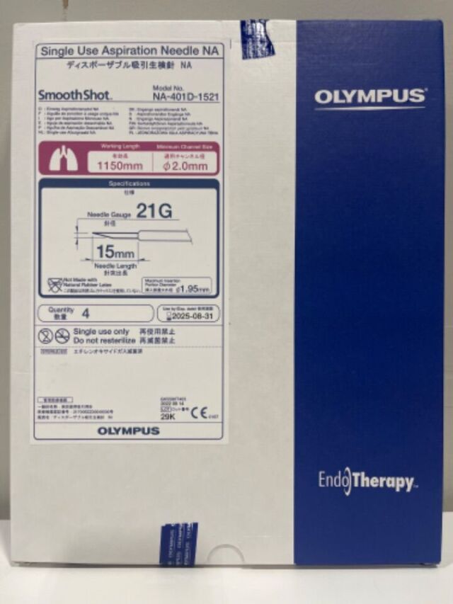 OLYMPUS SmoothShot NA-401D-1521 Single Use Aspiration Needle, Bx/4