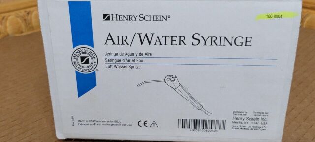 HENRY SCHEIN 100-8004 Syringe AIR/WATER SYRINGE 108004