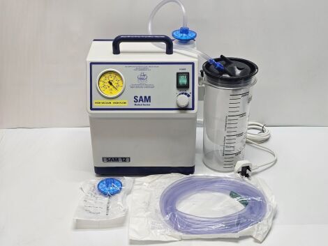 MGE SAM Suction Unit SAM 12 Suction Pump-VacSax Canister+Liner+New Tubing+New Filter Pump Suction